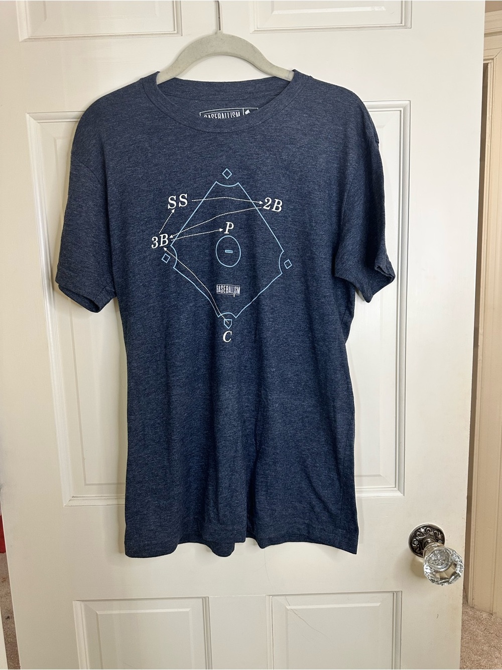 Baseballism Navy Graphic Baseball Short-Sleeve Tee size M